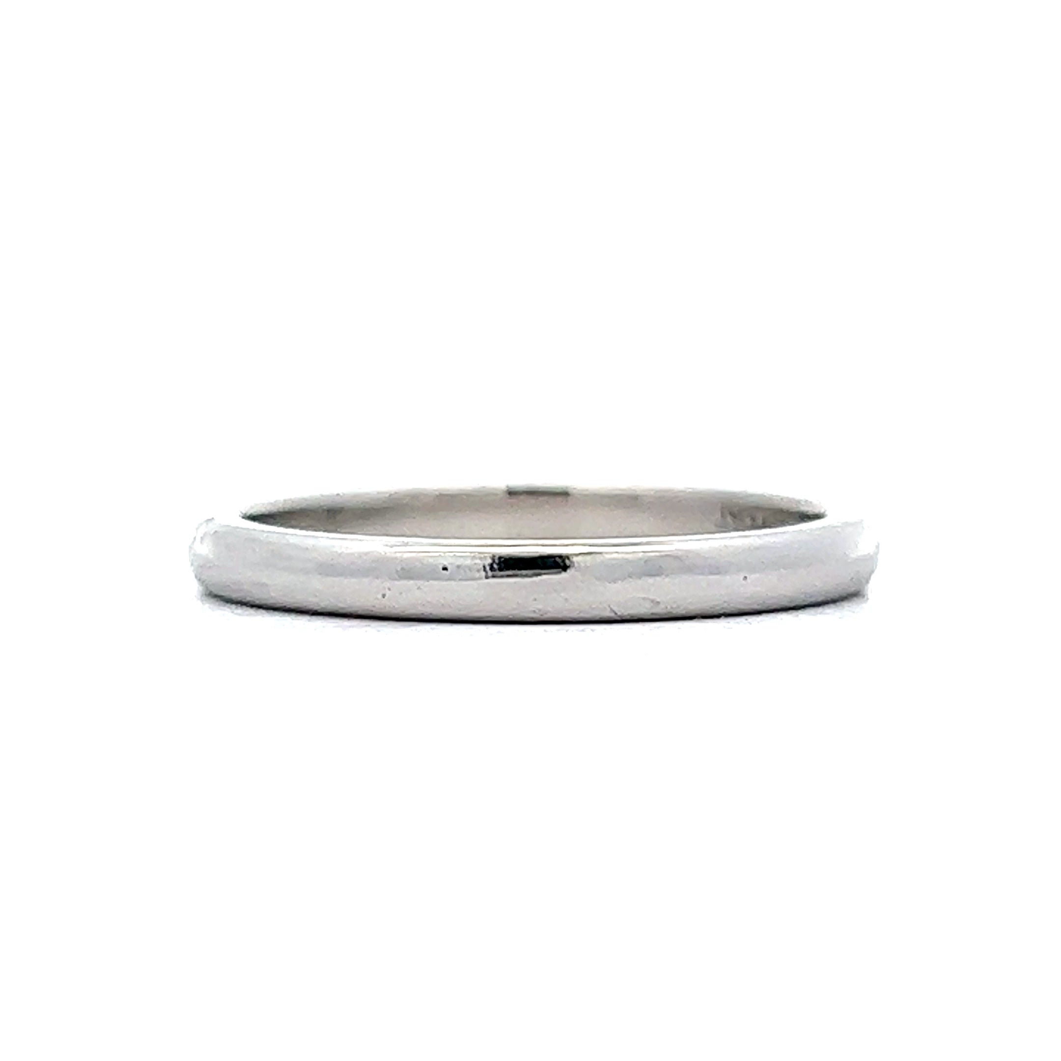 Thin silver mens hot sale wedding band