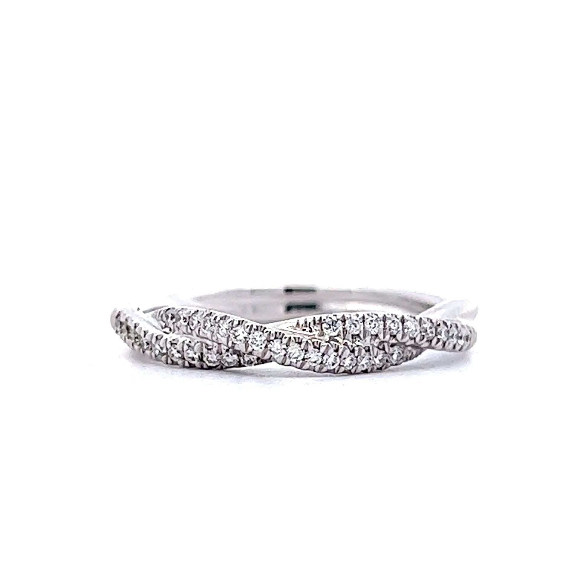Twisted diamond band Clearance