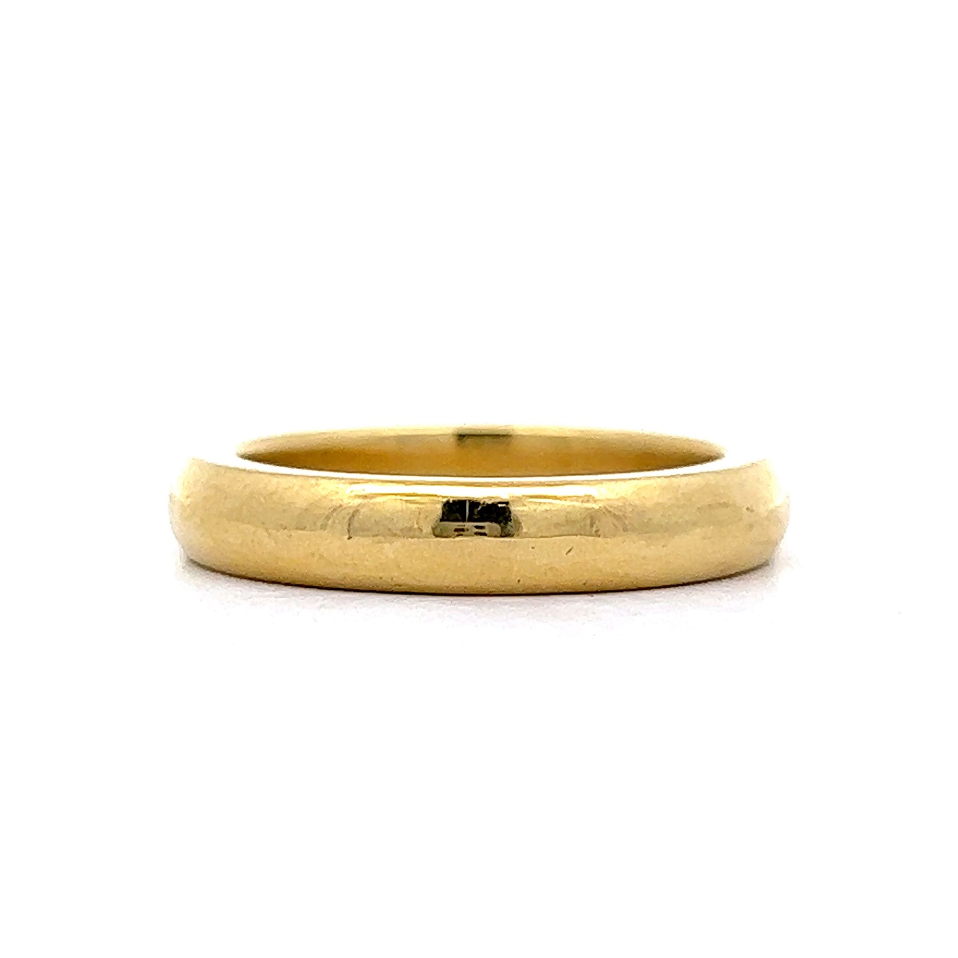 18k Yellow Gold Wedding 18 Karat Wedding Band Thin Wedding Band In