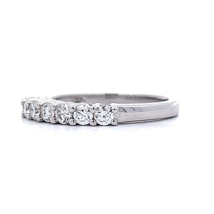 .53 Diamond Wedding Band in 14k White Gold