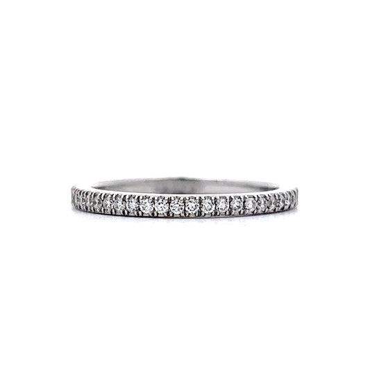 Simple Diamond Eternity Band in 14k White Gold