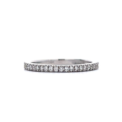 Simple Diamond Eternity Band in 14k White Gold