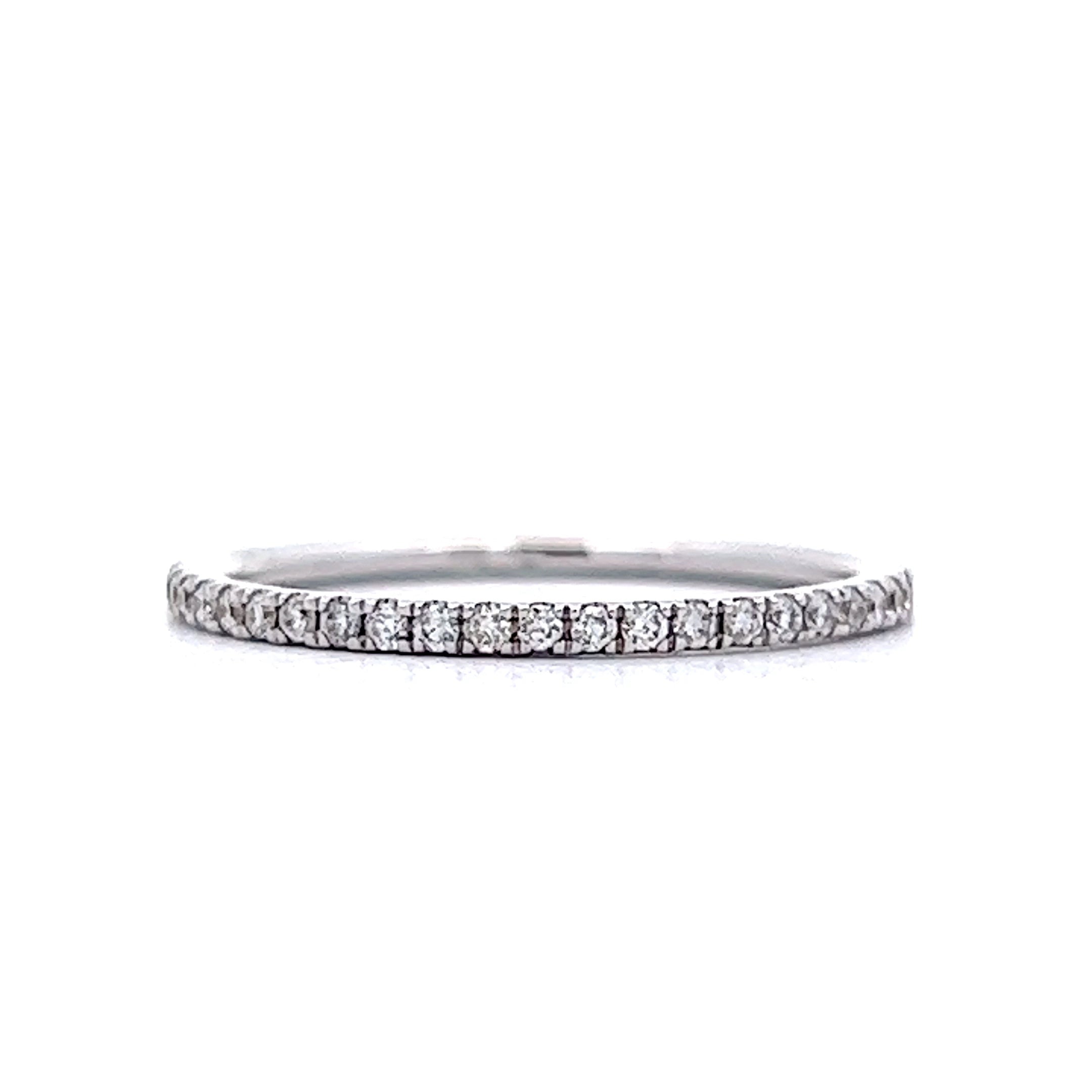 Slim white gold on sale wedding band