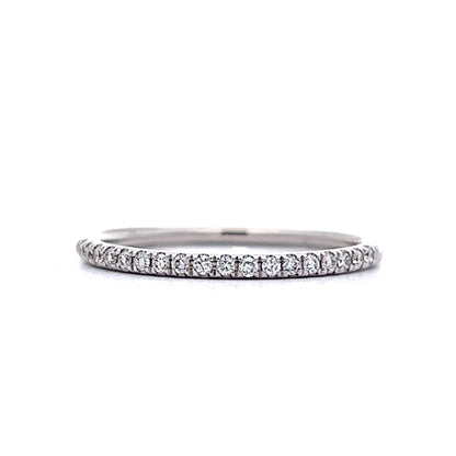 .14 Modern Diamond Wedding Band in 14k White Gold