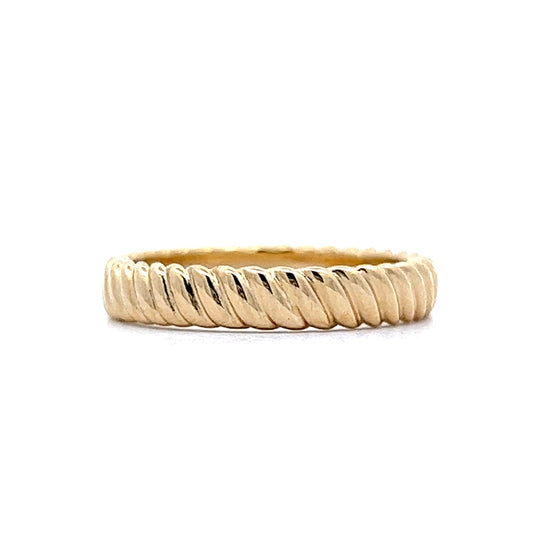 Twisted Rope Eternity Band in 14k Yellow Gold