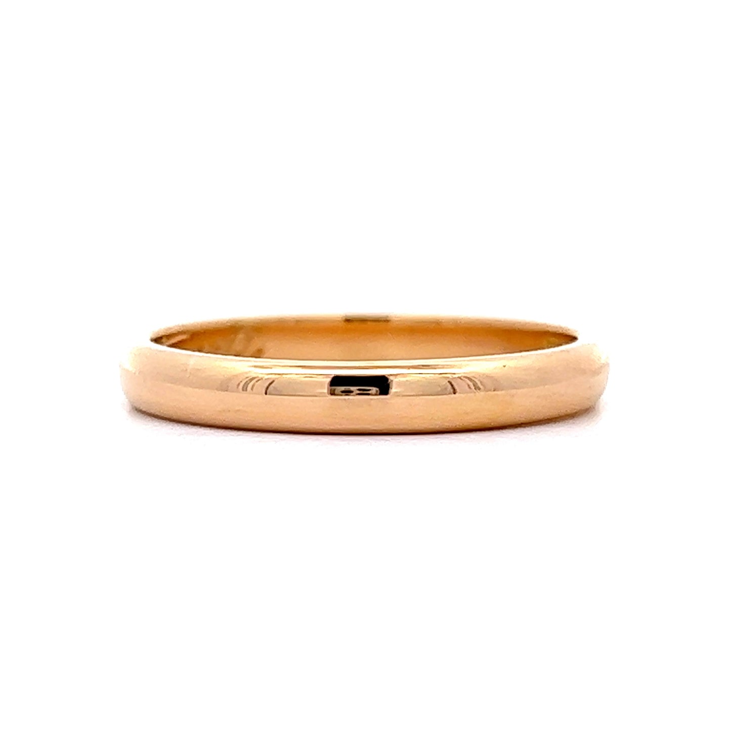 2.80mm Mid-Century Wedding Band in 22k Yellow Gold
