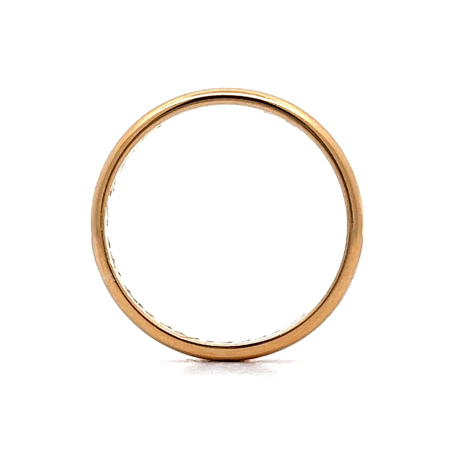 2.80mm Mid-Century Wedding Band in 22k Yellow Gold