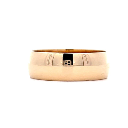 6mm Wide Wedding Band in 14k Yellow Gold