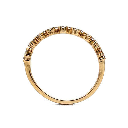 .22 Staggered Diamond Wedding Band in 14k Yellow Gold