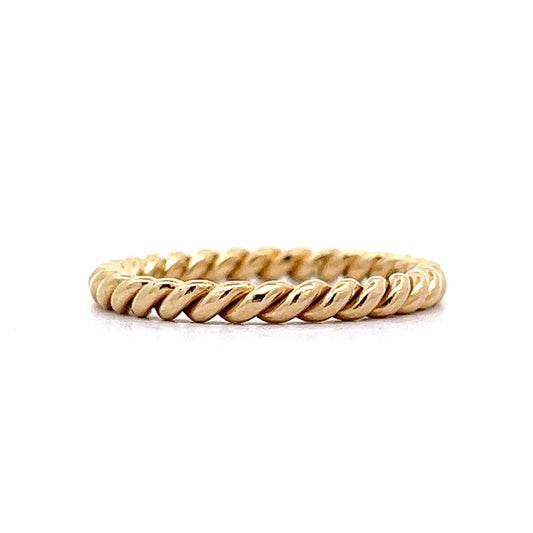 Roped Stacking Ring in 14k Yellow Gold