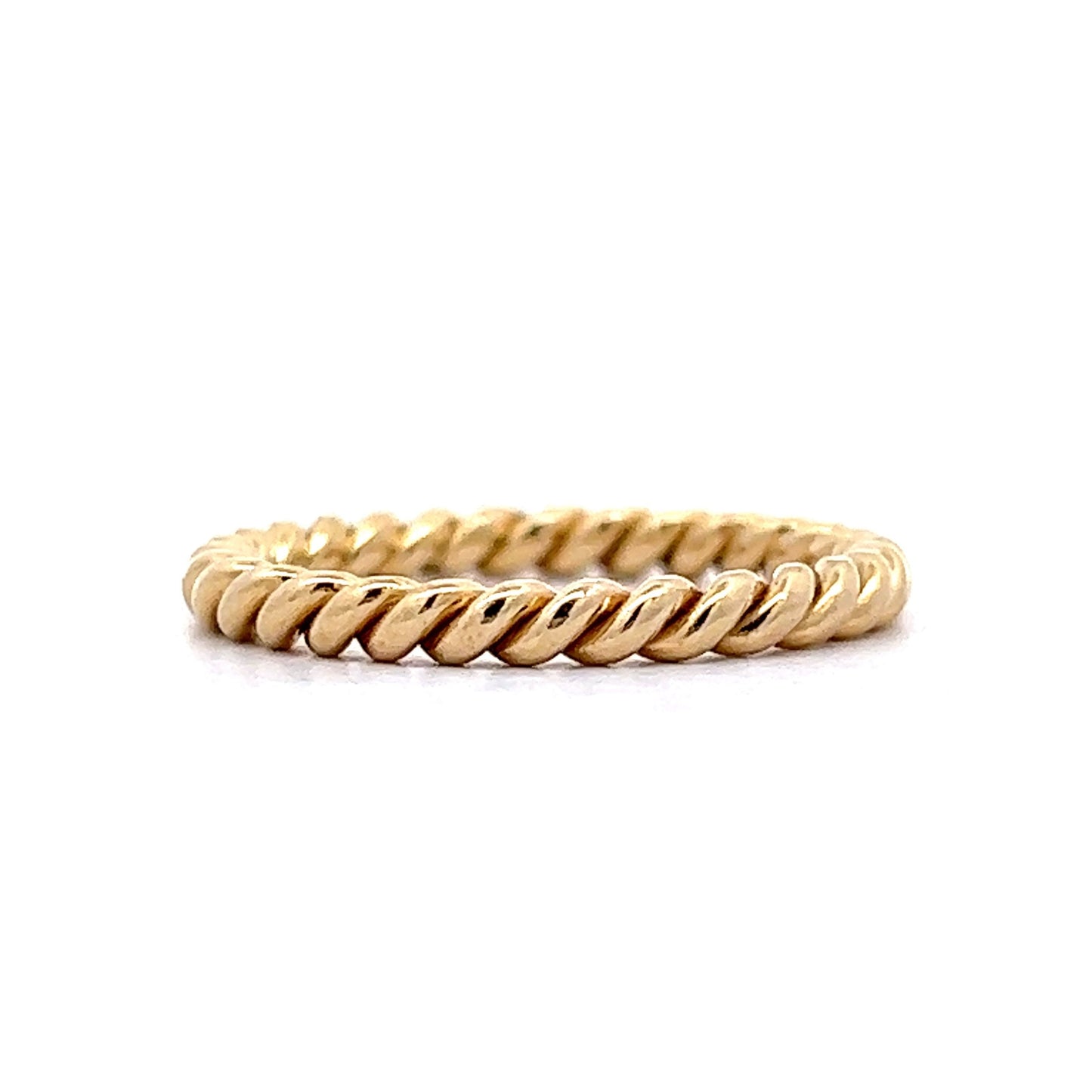 Roped Stacking Ring in 14k Yellow Gold