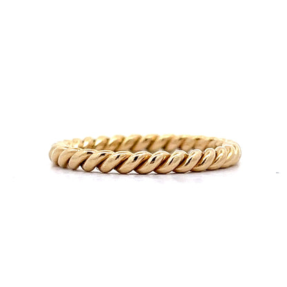 Roped Stacking Ring in 14k Yellow Gold