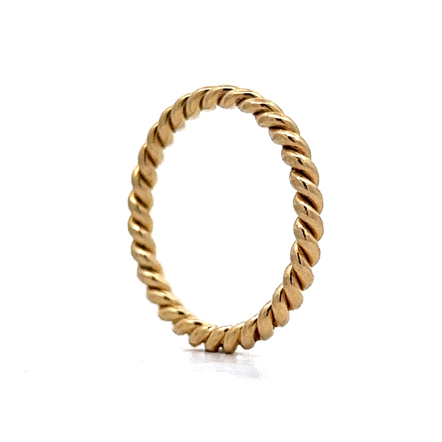 Roped Stacking Ring in 14k Yellow Gold