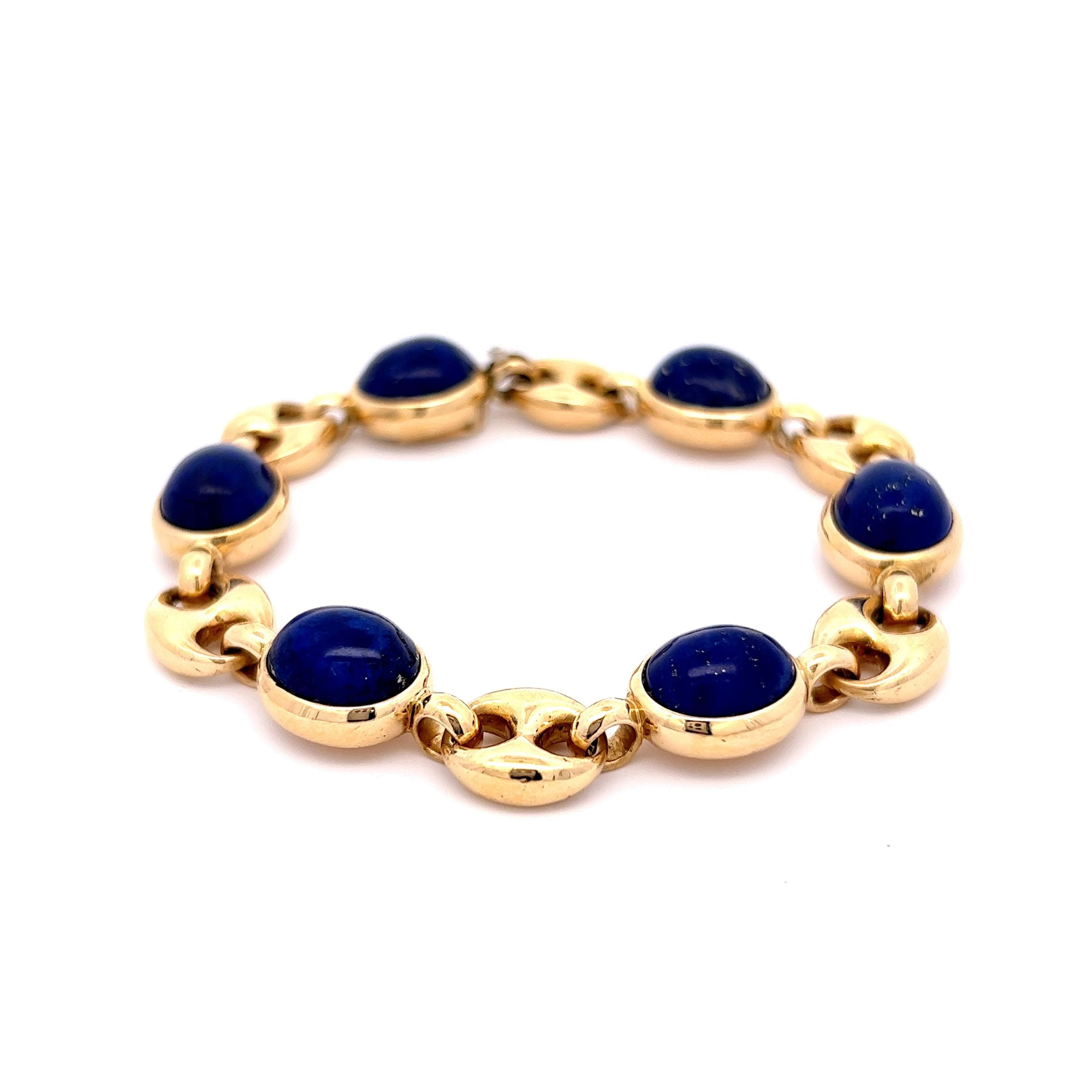 Gemstones Gold Beads Bracelet | Exquisite Beaded Bracelets Lapis Lazuli/Picasso Jasper / 8mm