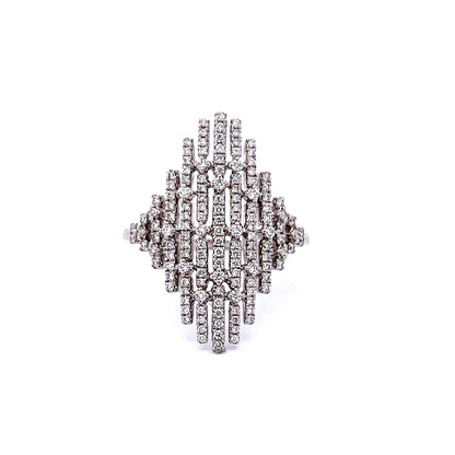 Bony Levy Diamond Cocktail Ring in 18k White Gold
