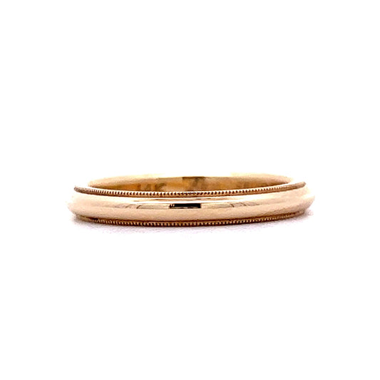 Wedding Band Modern in 14k Yellow Gold