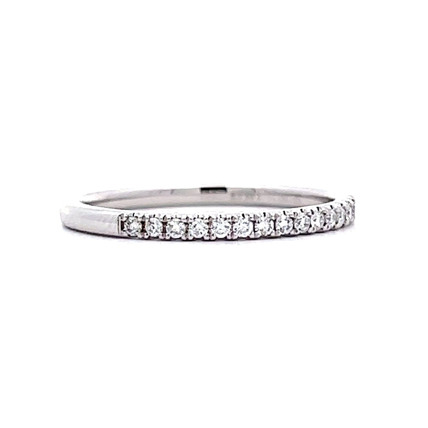 .27 Classic Diamond Wedding Band in 14k White Gold