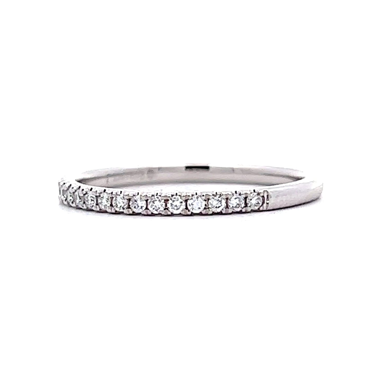 .27 Classic Diamond Wedding Band in 14k White Gold