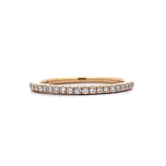 .21 Diamond Pave Wedding Band in 14k Yellow Gold