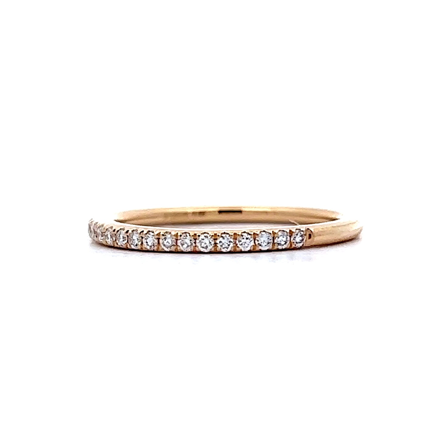 .21 Diamond Pave Wedding Band in 14k Yellow Gold