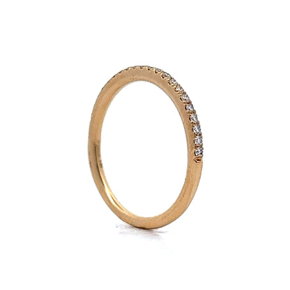 .21 Diamond Pave Wedding Band in 14k Yellow Gold