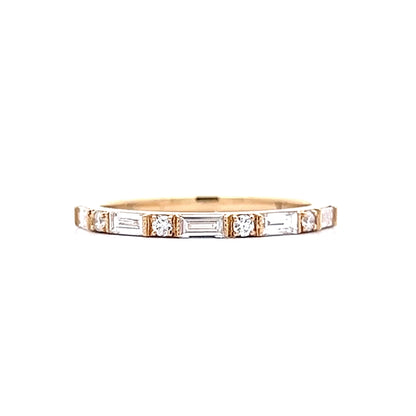 .40 Baguette Diamond Wedding Band in 14k Yellow Gold