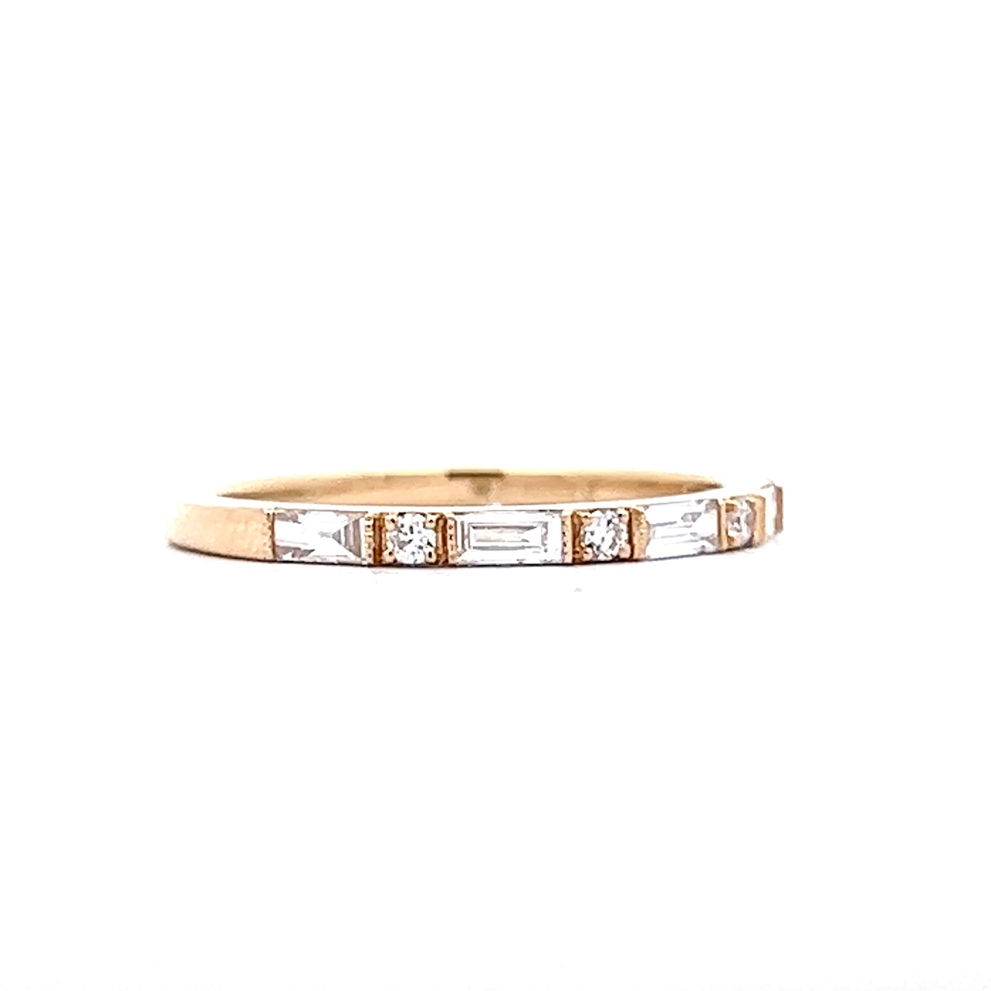 .40 Baguette Diamond Wedding Band in 14k Yellow Gold