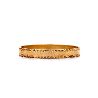 Coin Edged Stacking Band in 18k Yellow Gold