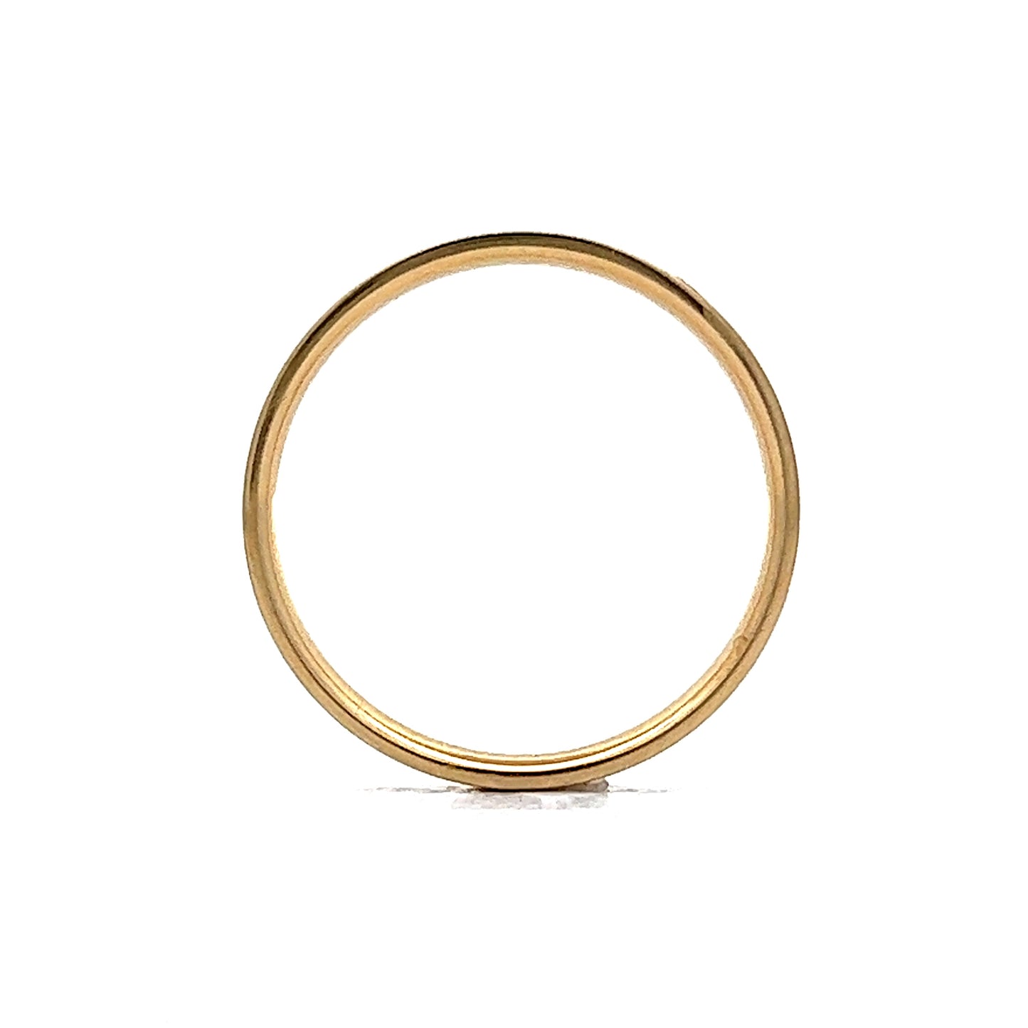 Simple Classic Wedding Band in 18k Yellow Gold