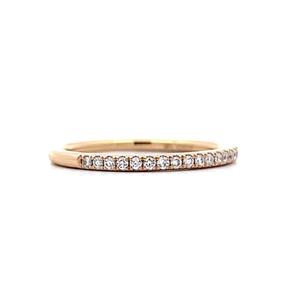 .21 Simple Diamond Wedding Band in Yellow Gold