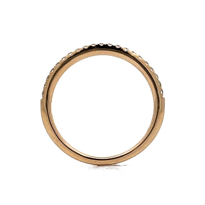 .21 Simple Diamond Wedding Band in Yellow Gold