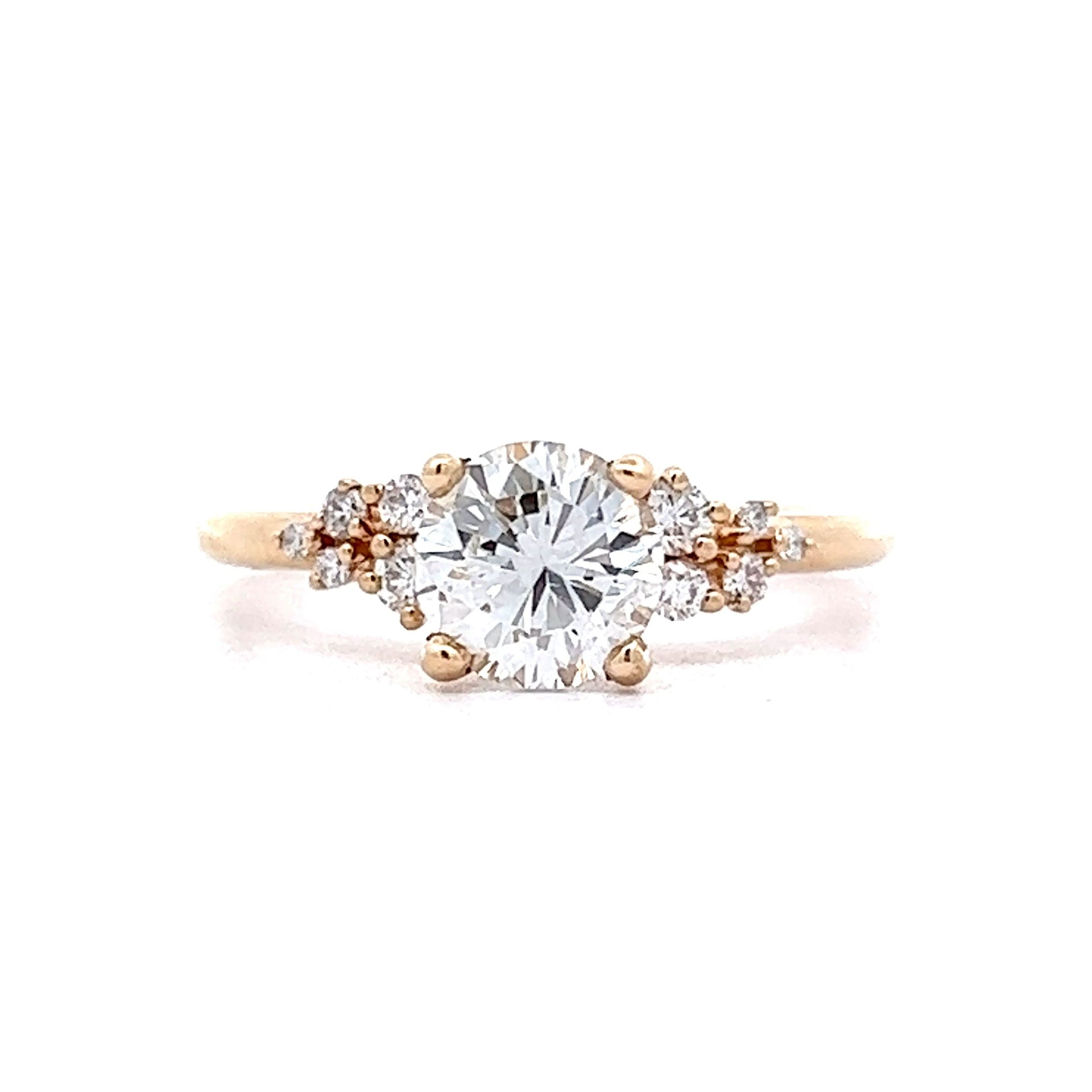 1.01 Solitaire Diamond Engagement Ring in 14k Yellow Gold