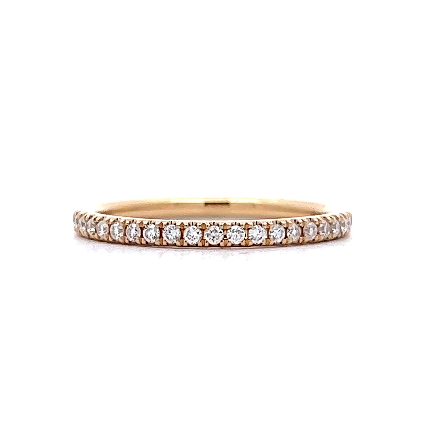 .21 Classic Round Diamond Wedding Band in 14k Yellow Gold