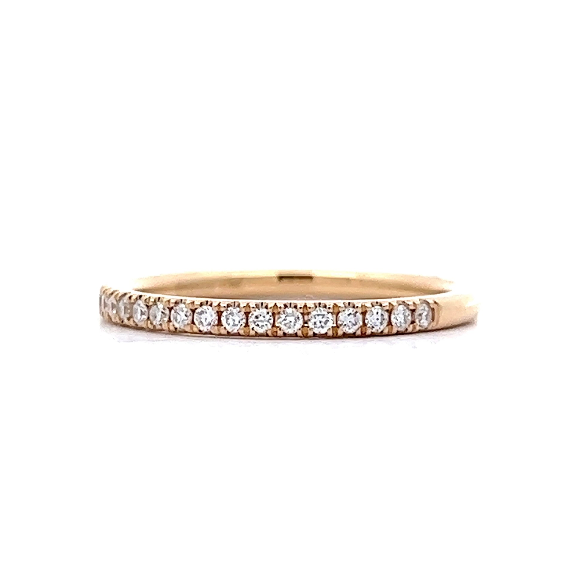 .21 Classic Round Diamond Wedding Band in 14k Yellow Gold