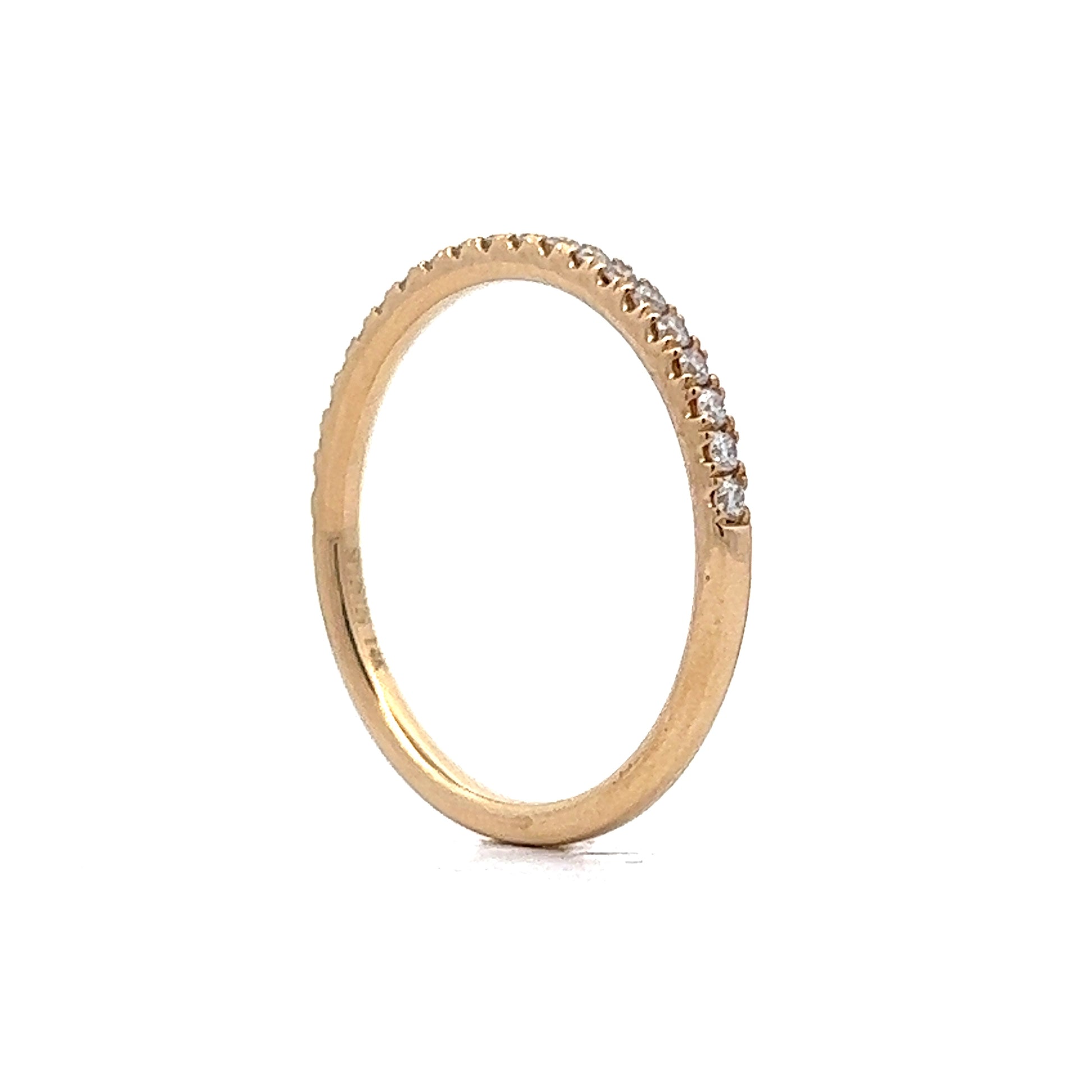 .21 Classic Round Diamond Wedding Band in 14k Yellow Gold