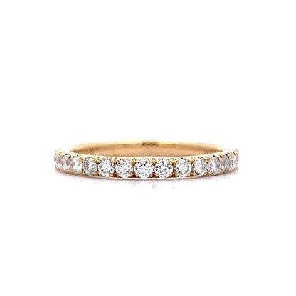 Classic Round Diamond Wedding Band in 14k Yellow Gold