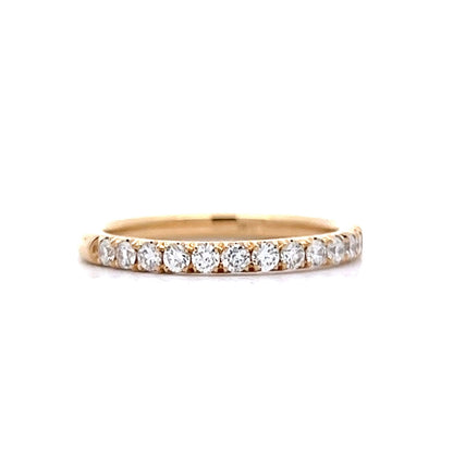 Classic Round Diamond Wedding Band in 14k Yellow Gold