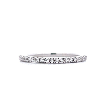 .21 Round Diamond Wedding Band in 14k White Gold