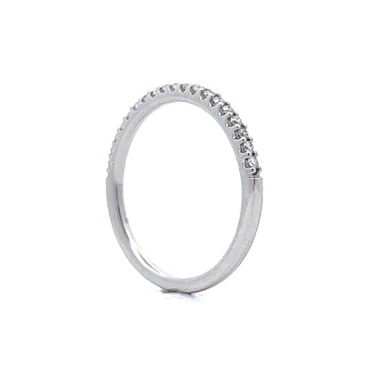 .21 Round Diamond Wedding Band in 14k White Gold