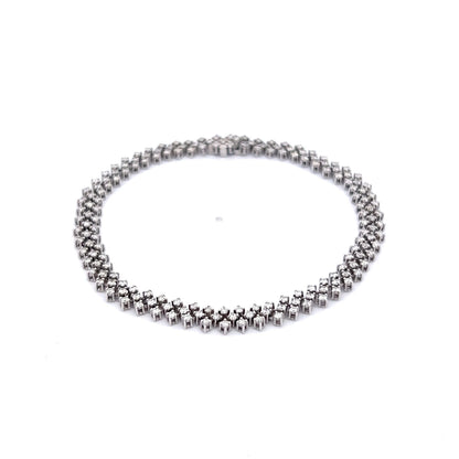 1.67 Round Brilliant Diamond Bracelet in 14k White Gold