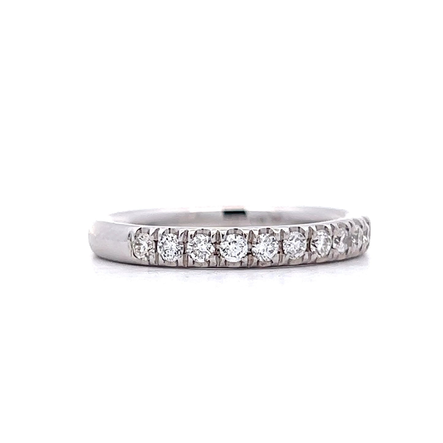 .41 Diamond Half-Eternity Band in 14k White Gold