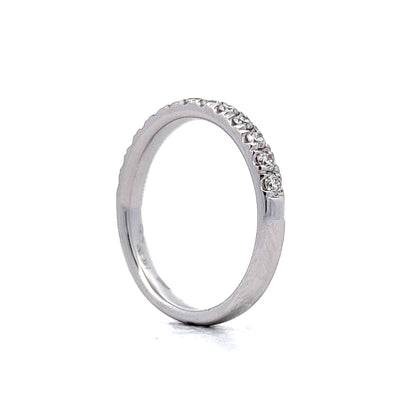 .41 Diamond Half-Eternity Band in 14k White Gold