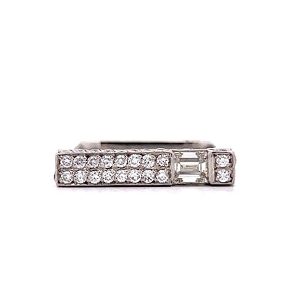 .37 Diamond Stacking Ring in Platinum