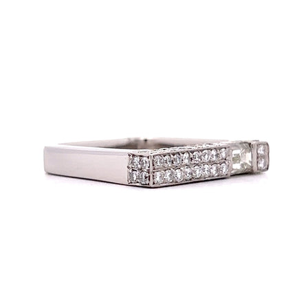 .37 Diamond Stacking Ring in Platinum