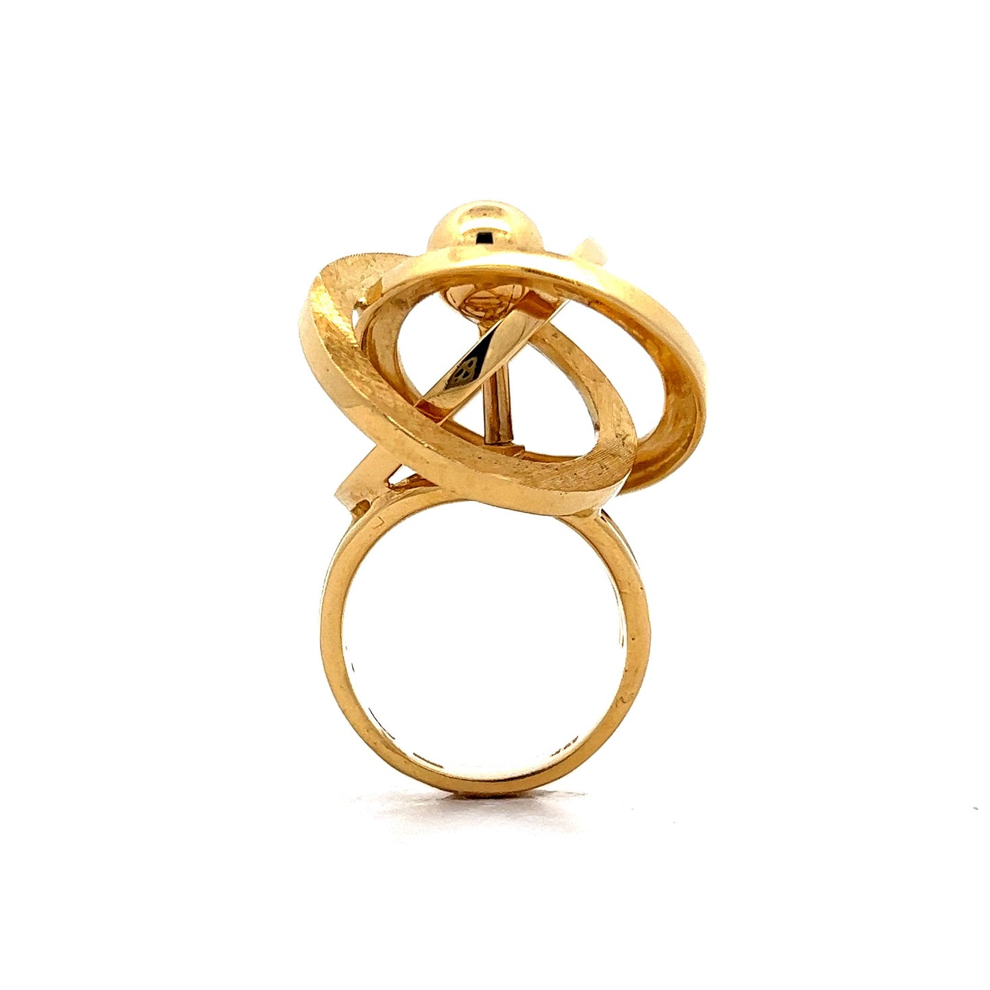 Gyroscopic Cocktail Ring in 18k Yellow Gold