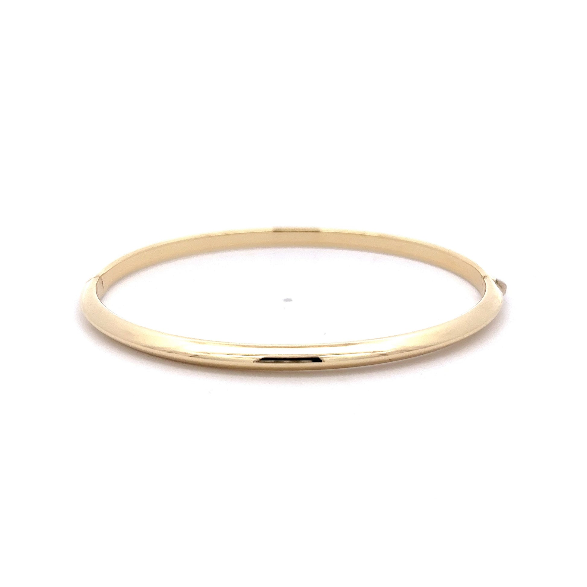 Everyday Bangle Bracelet in 14k Yellow Gold – Filigree Jewelers