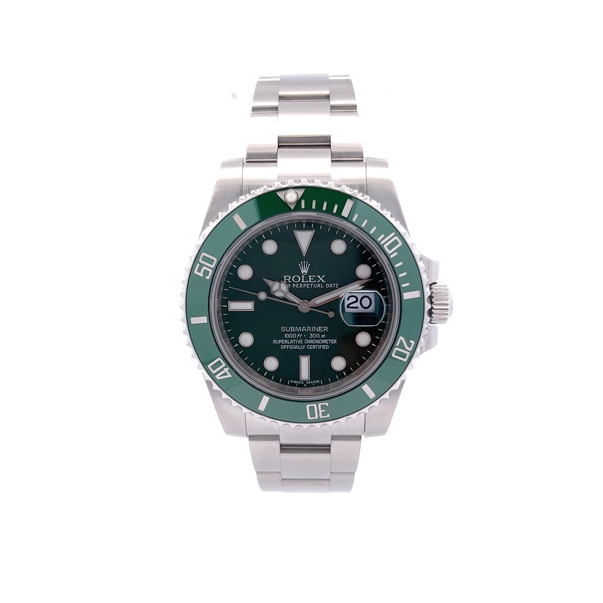 Rolex Submariner Date Hulk 116610LV - Green Dial/Bezel - Pre-Owned