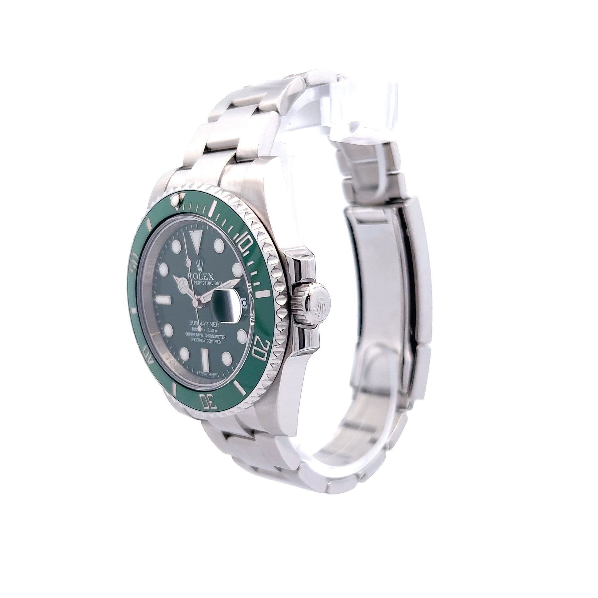 Rolex Submariner Hulk Dial Bezel Watch 116610LV