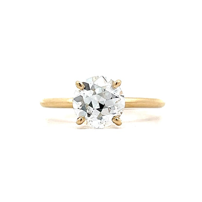 1.59 Transitional Diamond Solitaire Engagement Ring in Yellow Gold