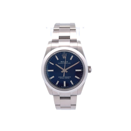 Rolex Oyster Perpetual Blue Dial Oyster 34mm 124200